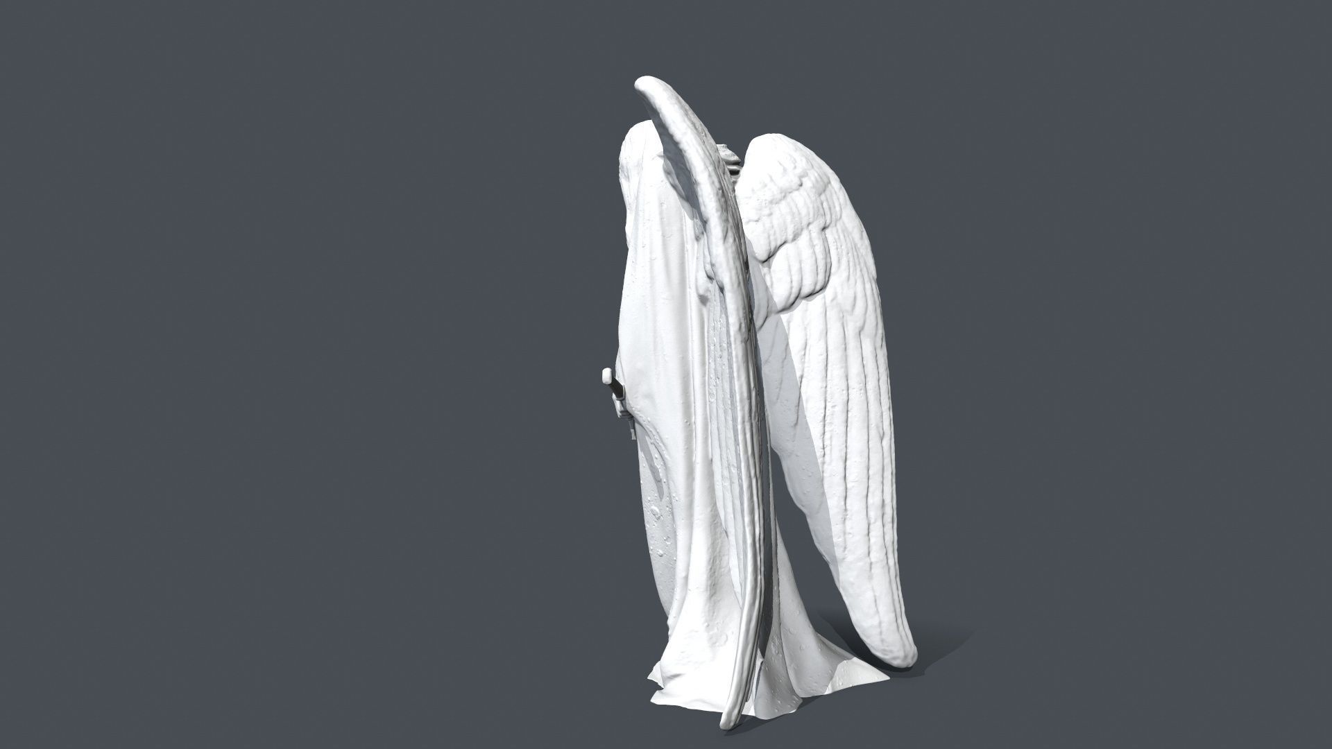 Printable  Angel Statue 3D print model_3