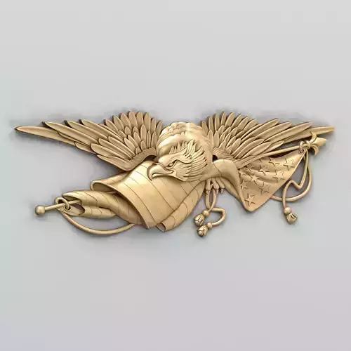 Coat of arms American Eagle 3D model