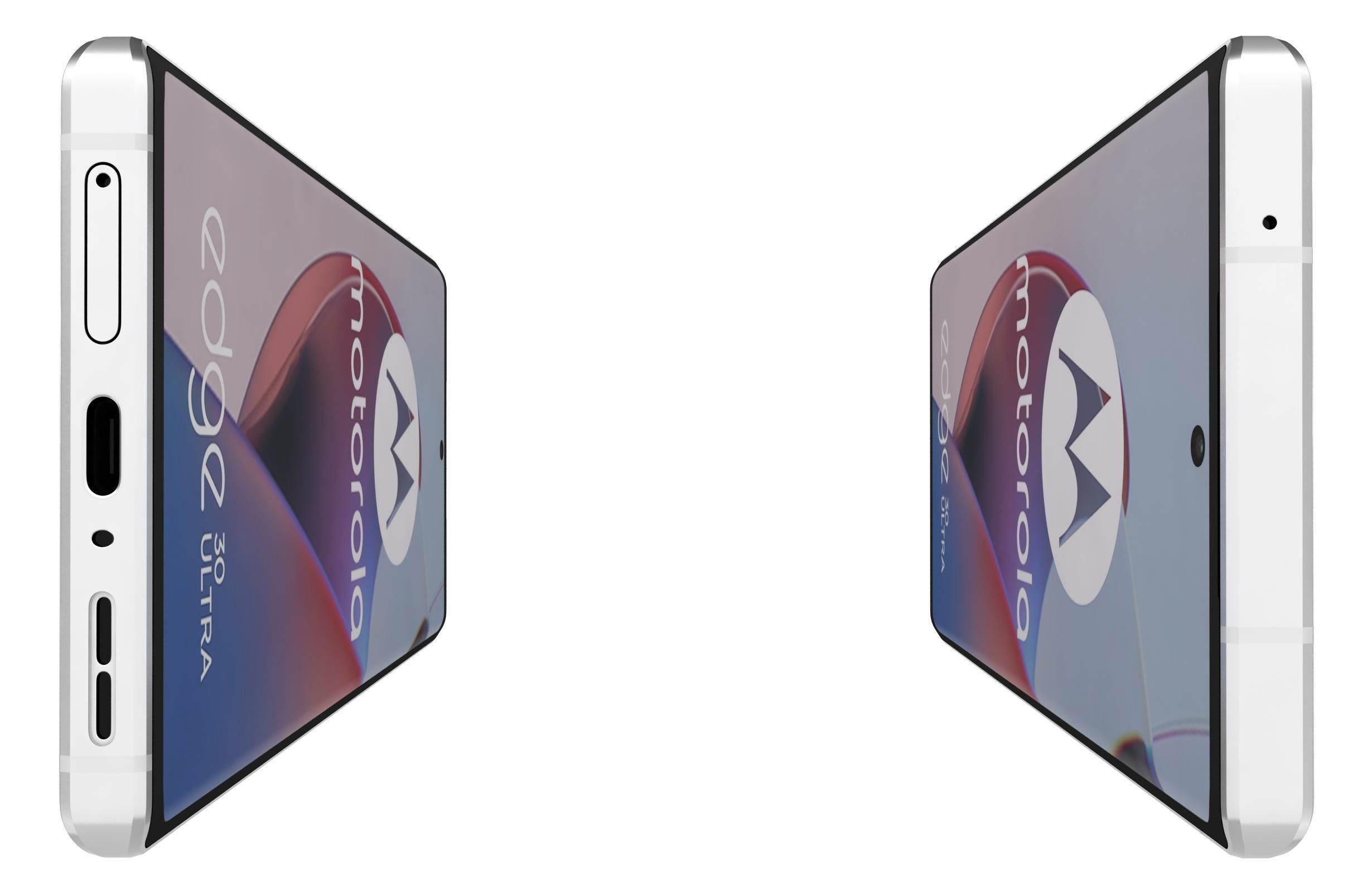 Motorola Edge 30 Ultra Black And White Low-poly 3D model_18