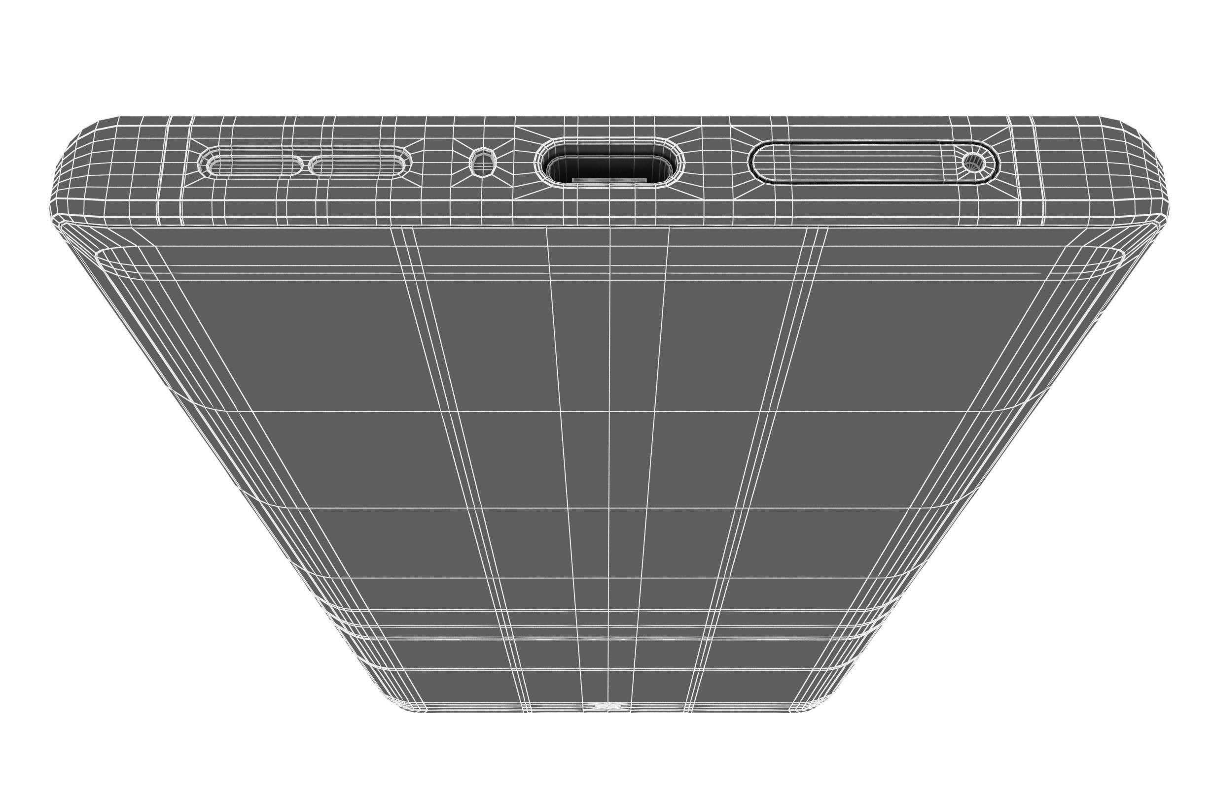 Motorola Edge 30 Ultra Black And White Low-poly 3D model_30