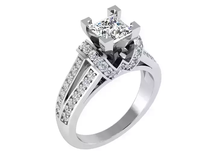 Nice diamond ring 2992 3D print model