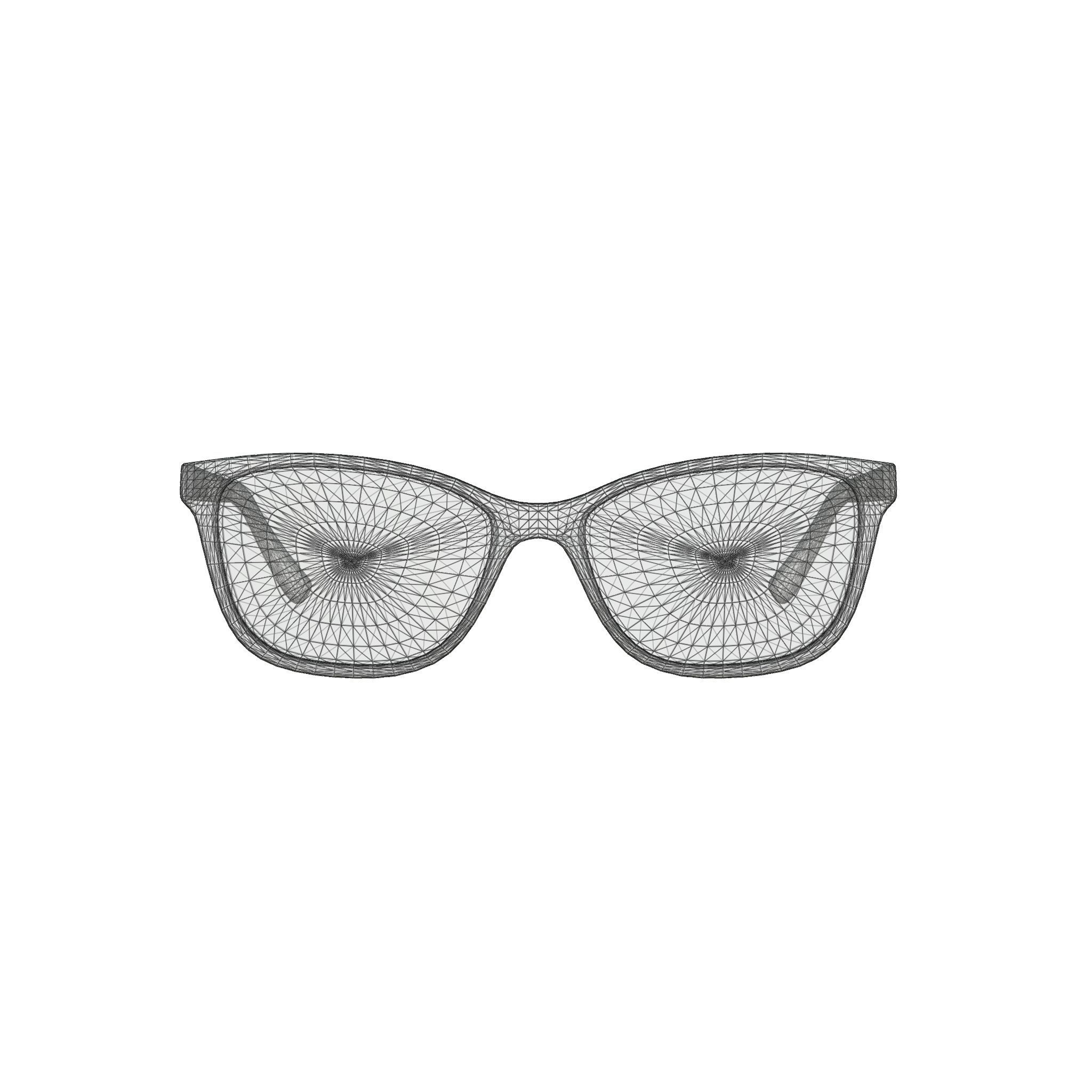 William Morris - Glasses Low-poly 3D model_6