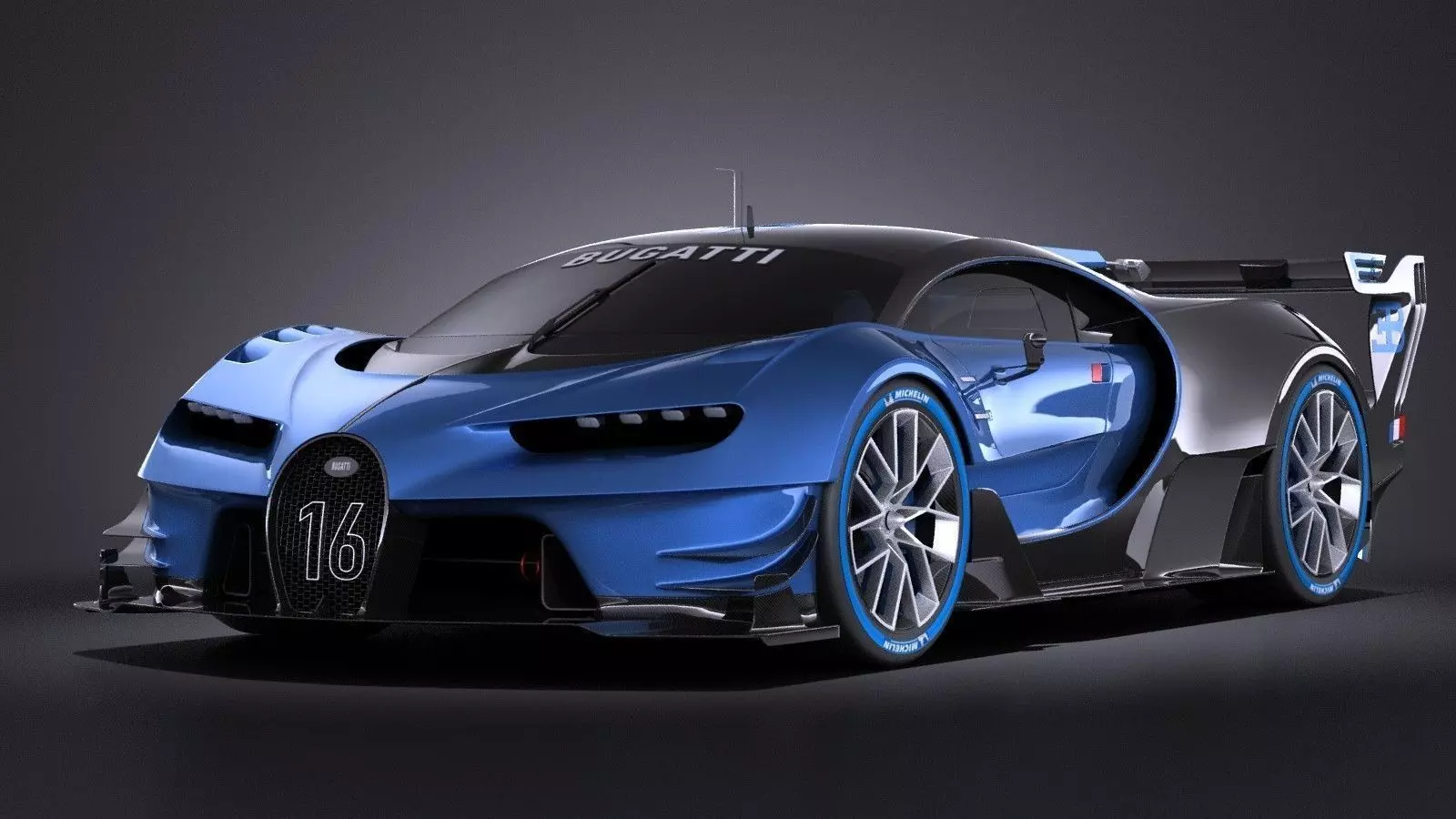 Bugatti Vision Gran Turismo Concept 2015 VRAY 3D model