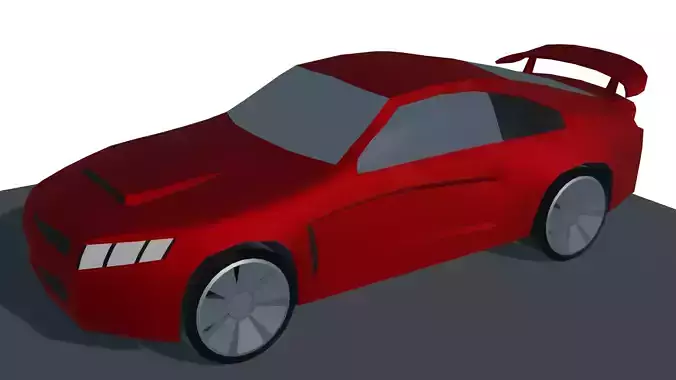 Sports Car Low Poly