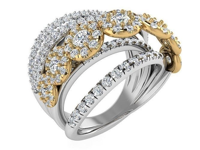 Textured Diamond ring 3006 3D print model 3D model 3D printable | CGTrader