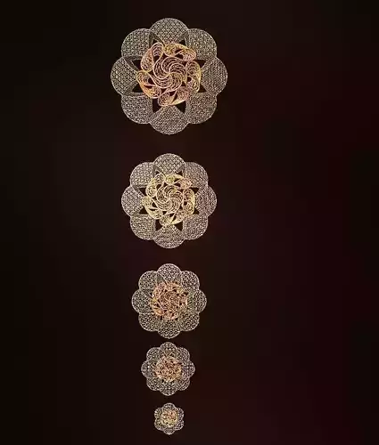 5 Follower pairs small and Large size big size weight 10 gr 