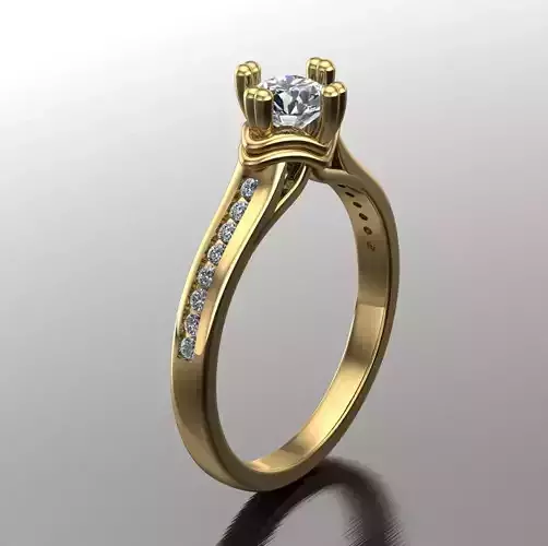 Solitaire Wedding Engagement Women Ring