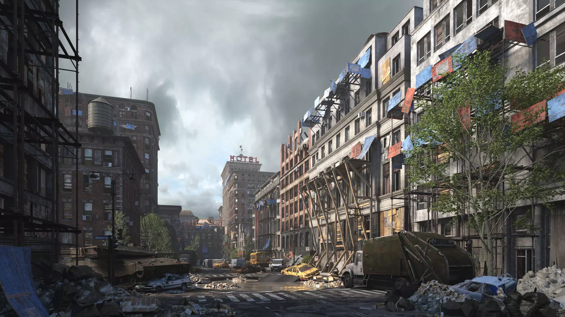 Archmodels vol 265 - collection of post apocalyptic buildings 3D model_0