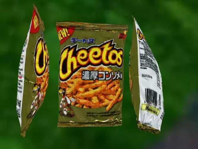 cheeto cheetos in japan 3D model