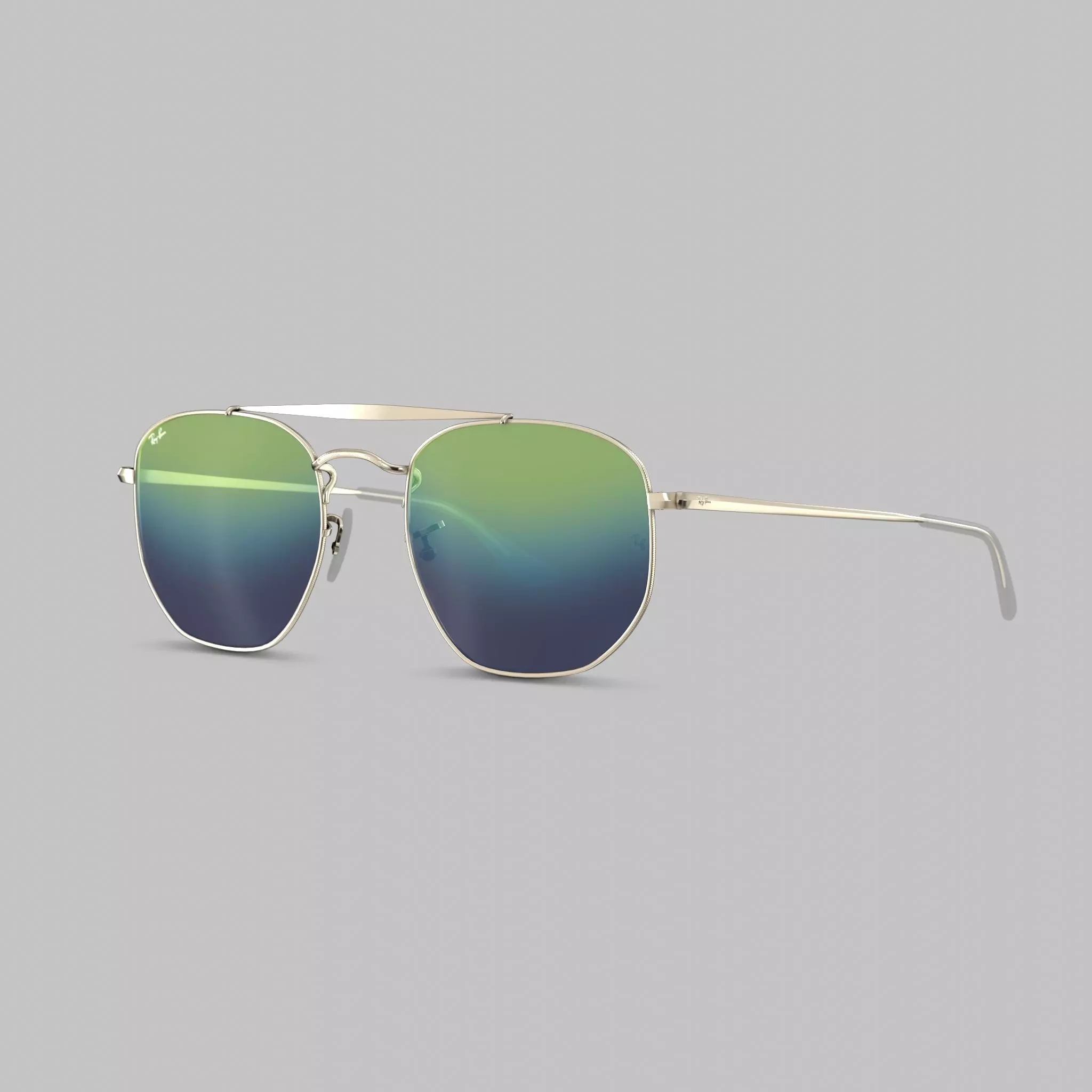 Ray Ban Marshal - RB3648 003 Sunglasses Low-poly 3D model
