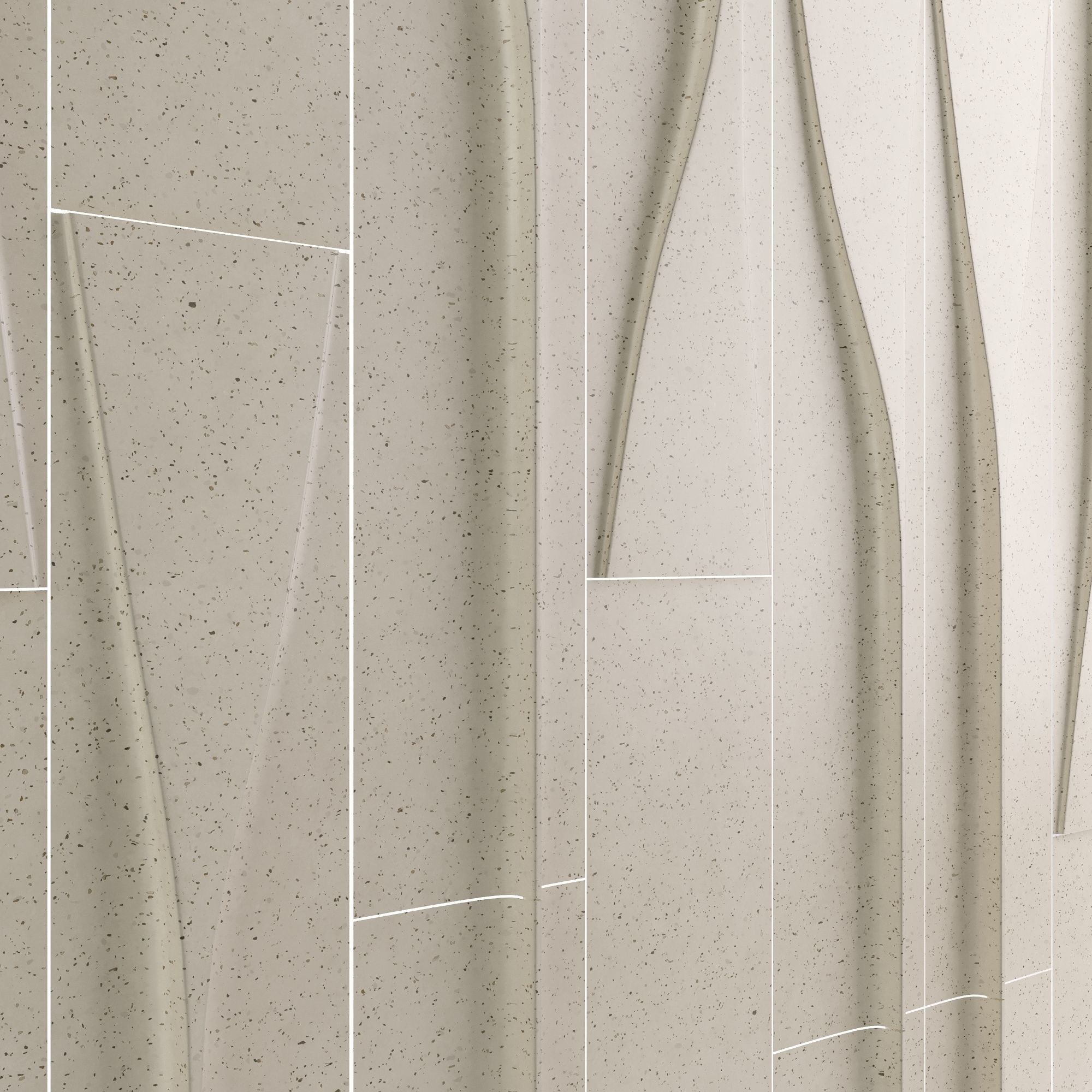 Wall Model tiled with vertical lines 3D model_4