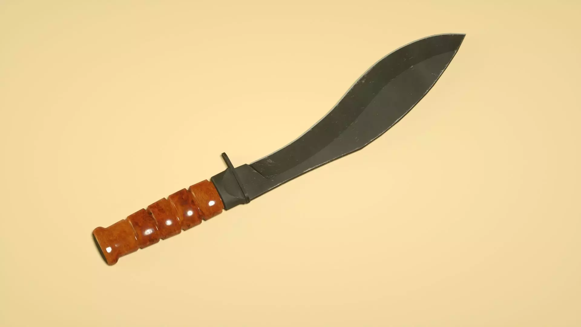 Nepal Sabre Prop C4D Model Low-poly 3D model_0