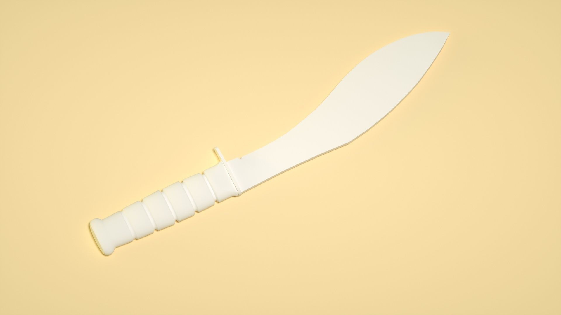 Nepal Sabre Prop C4D Model Low-poly 3D model_1