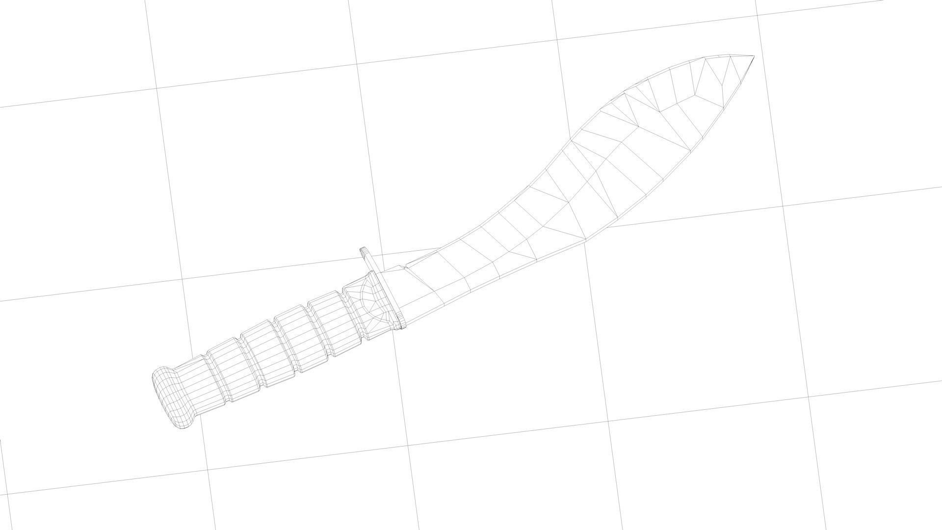 Nepal Sabre Prop C4D Model Low-poly 3D model_2