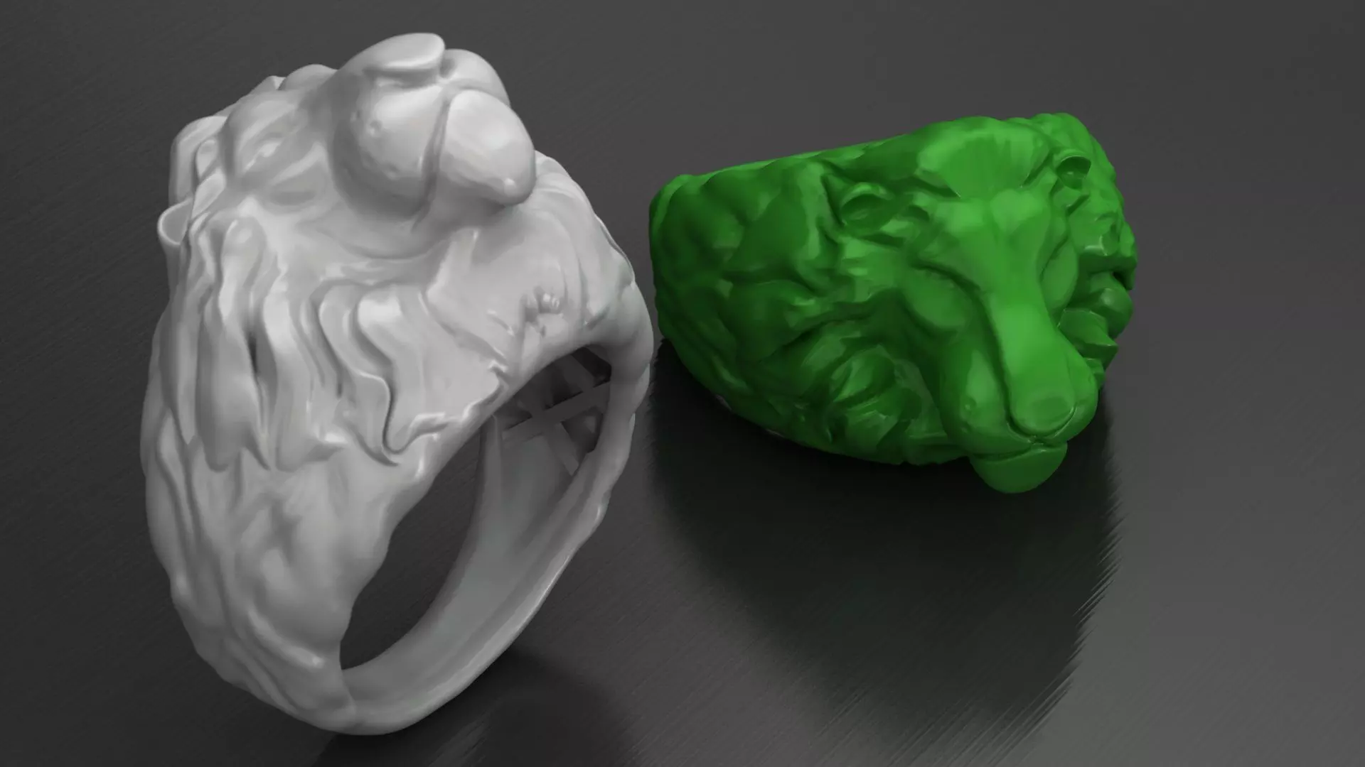 Lion Ring Free 3D print model_0