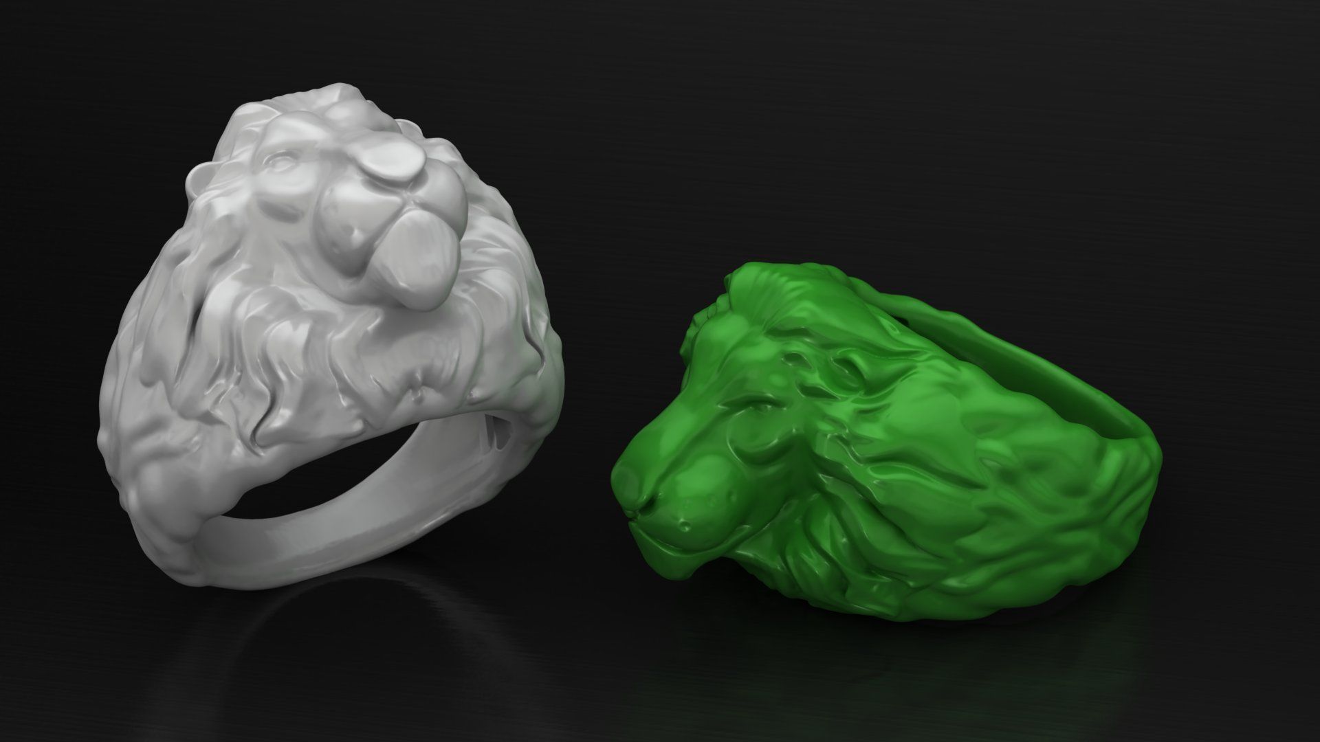 Lion Ring Free 3D print model_2