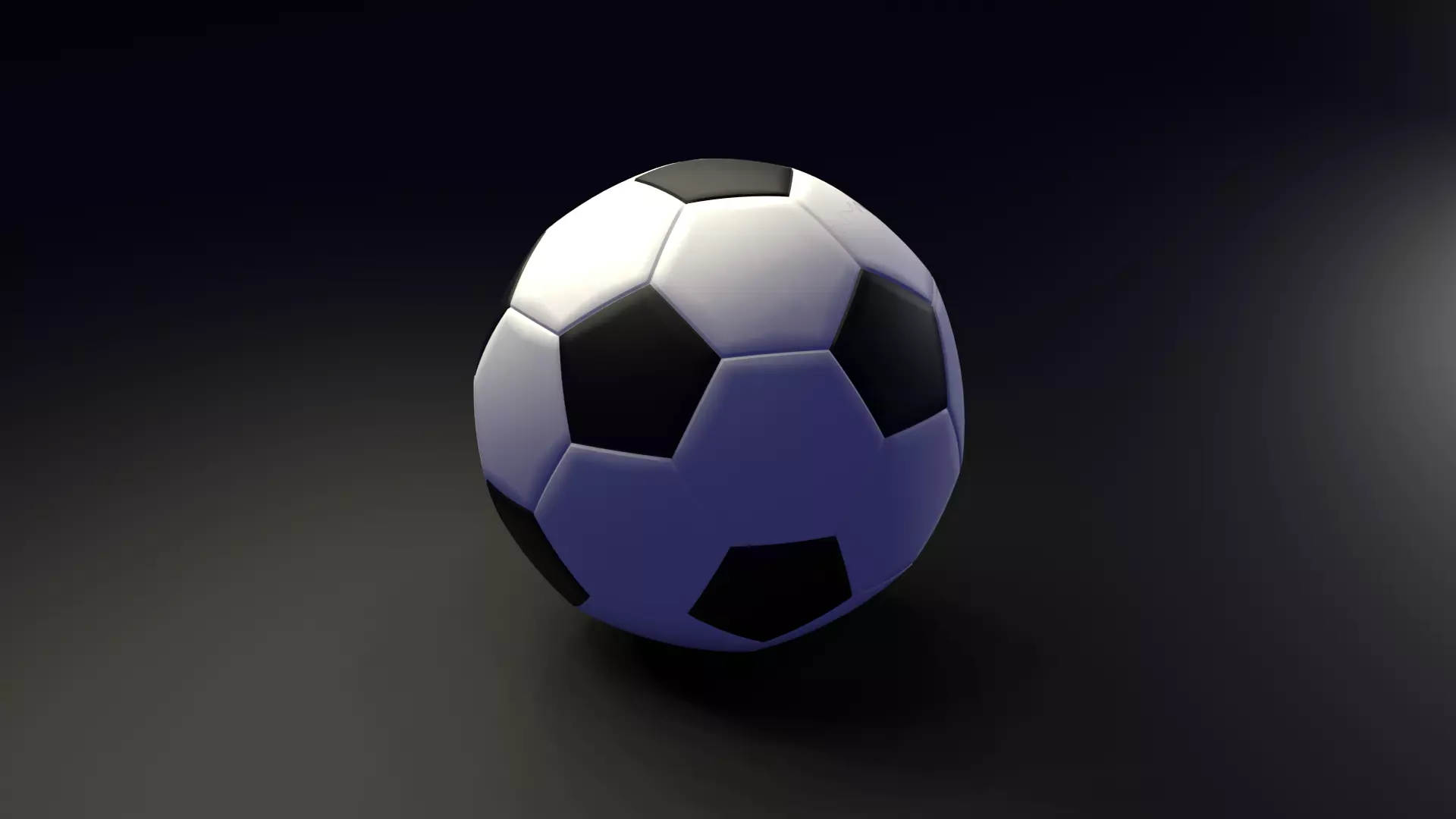 FOOTBALL soccer ball Low-poly 3D model_0