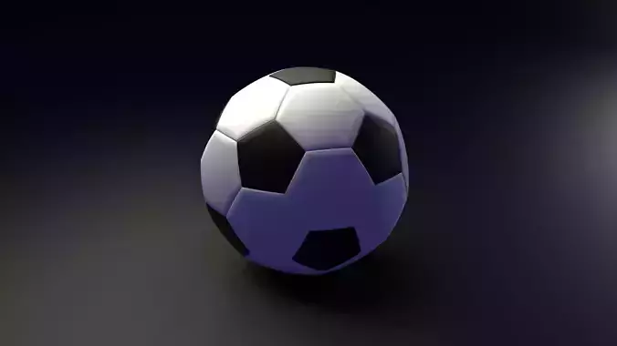 FOOTBALL soccer ball Low-poly 3D model