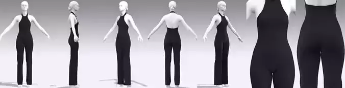 Dress Outfits MD CLO 3D zprj project files 3D model 3D model