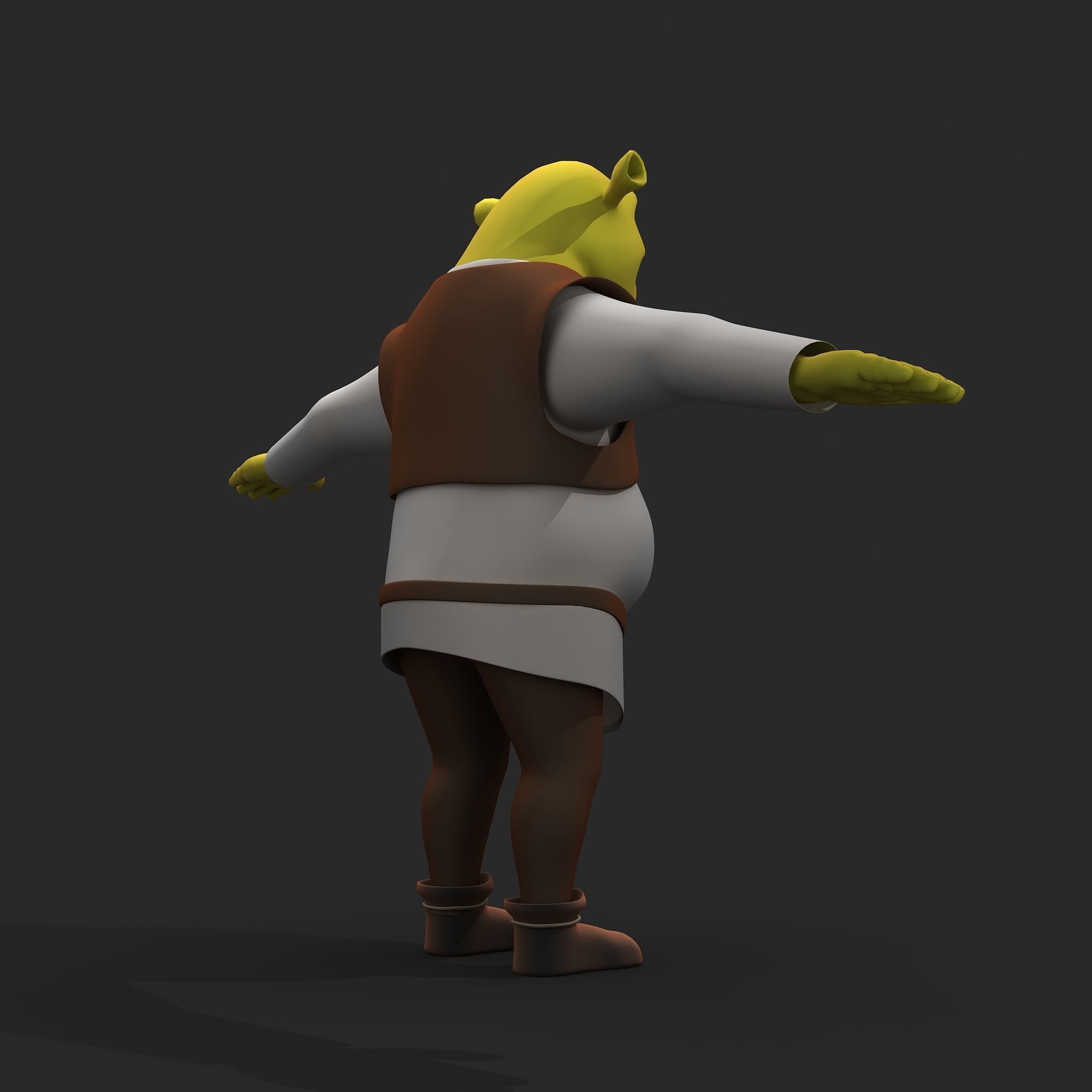 Shrek character 3D model_10