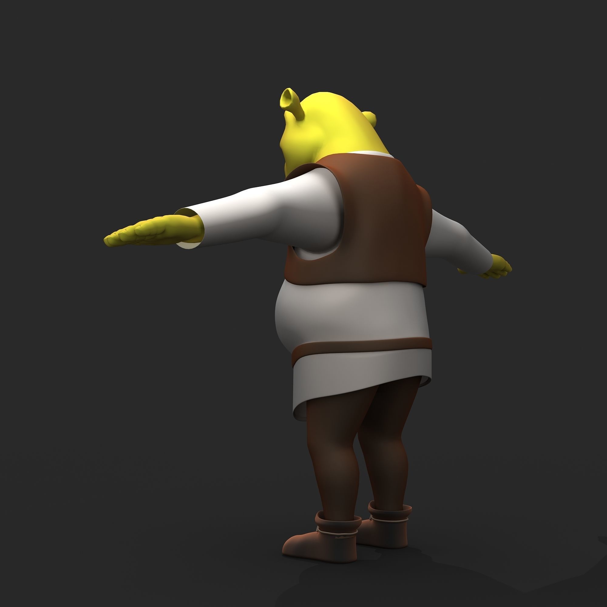 Shrek character 3D model_9