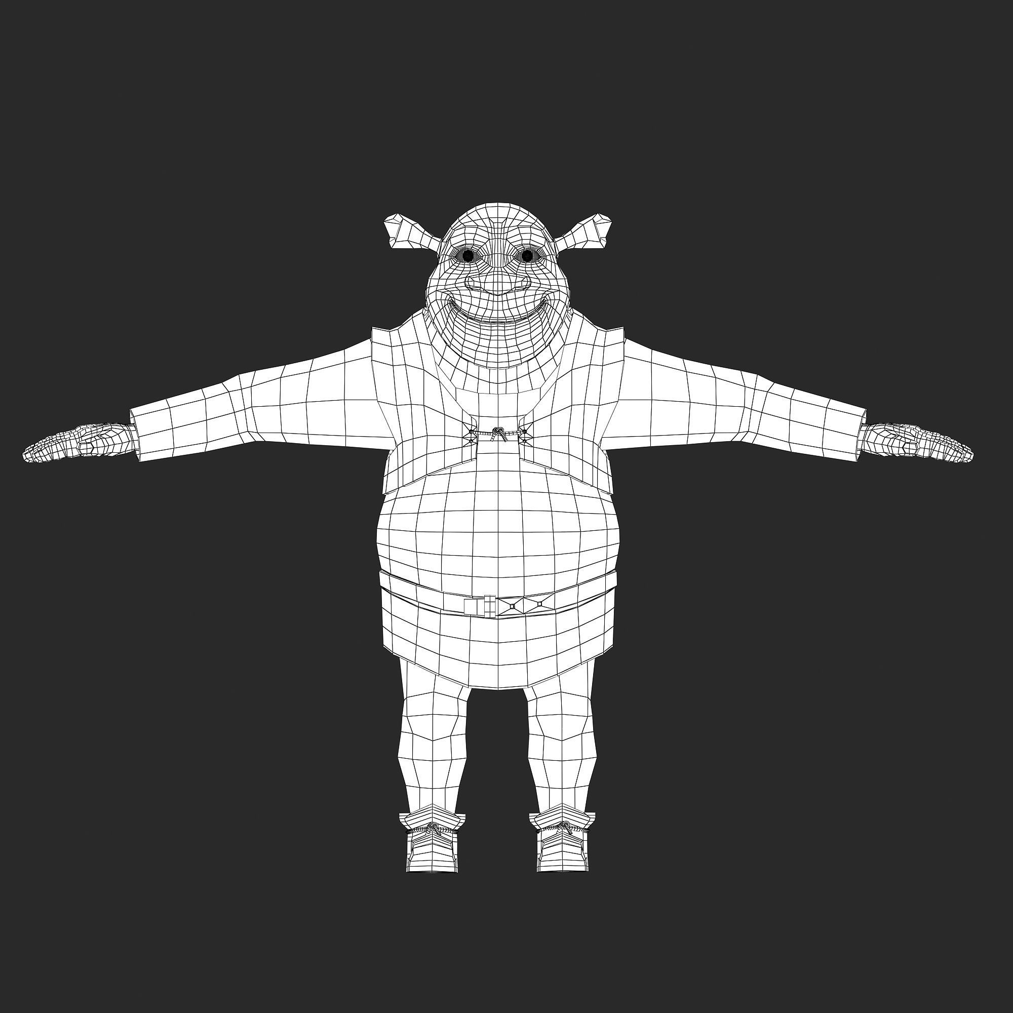Shrek character 3D model_3