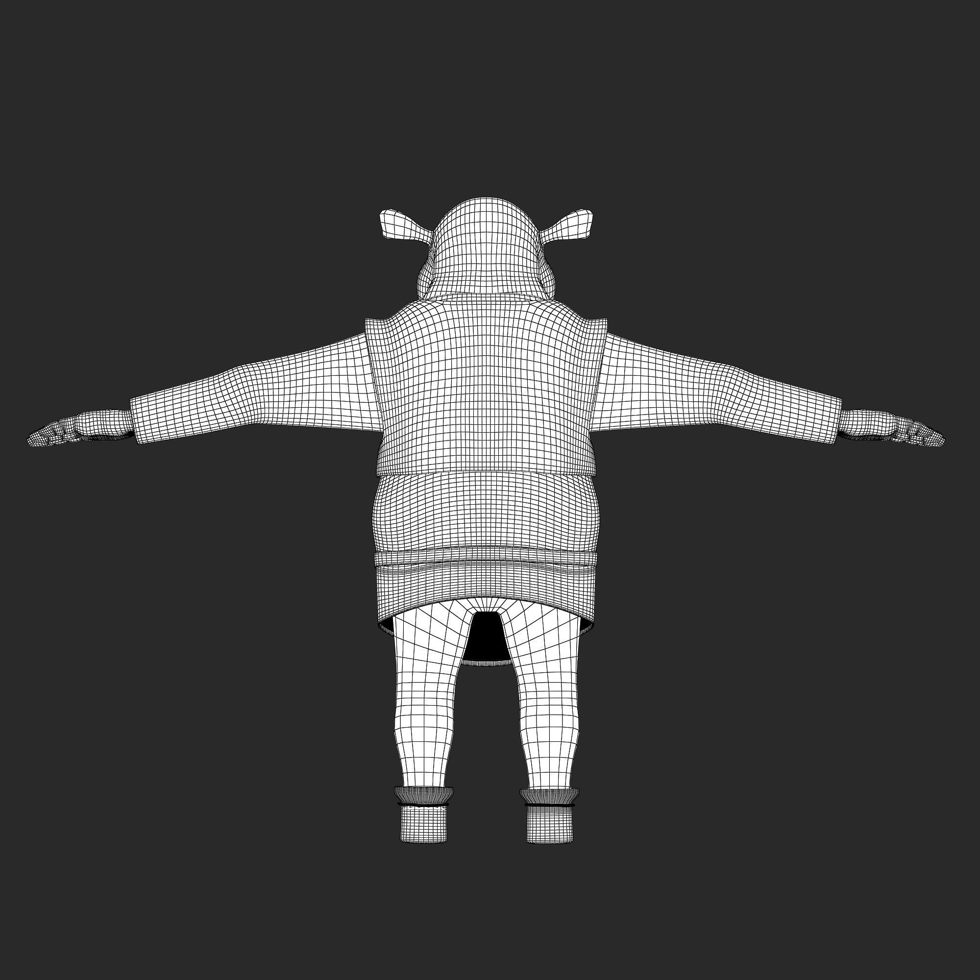 Shrek character 3D model_6