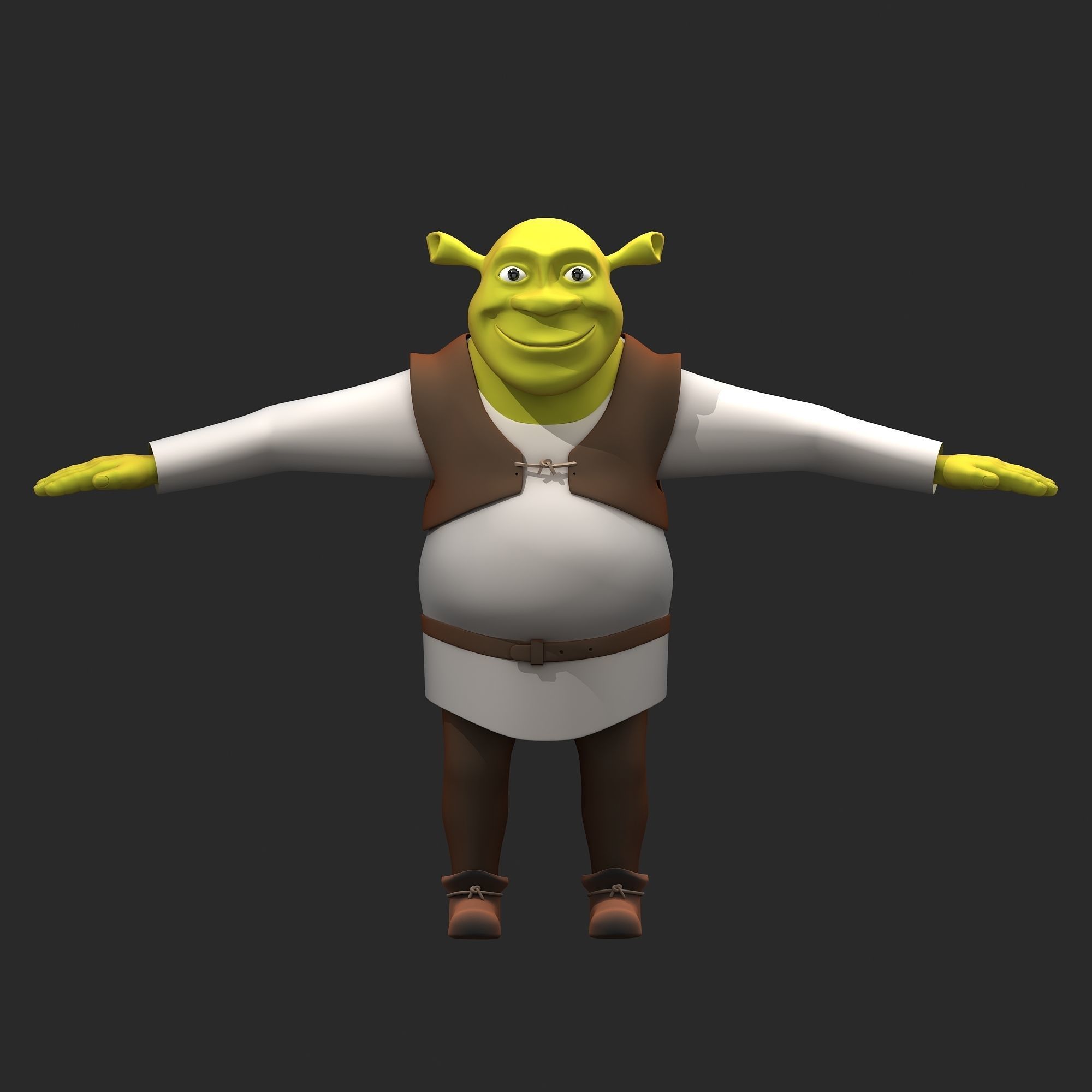 Shrek character 3D model_7