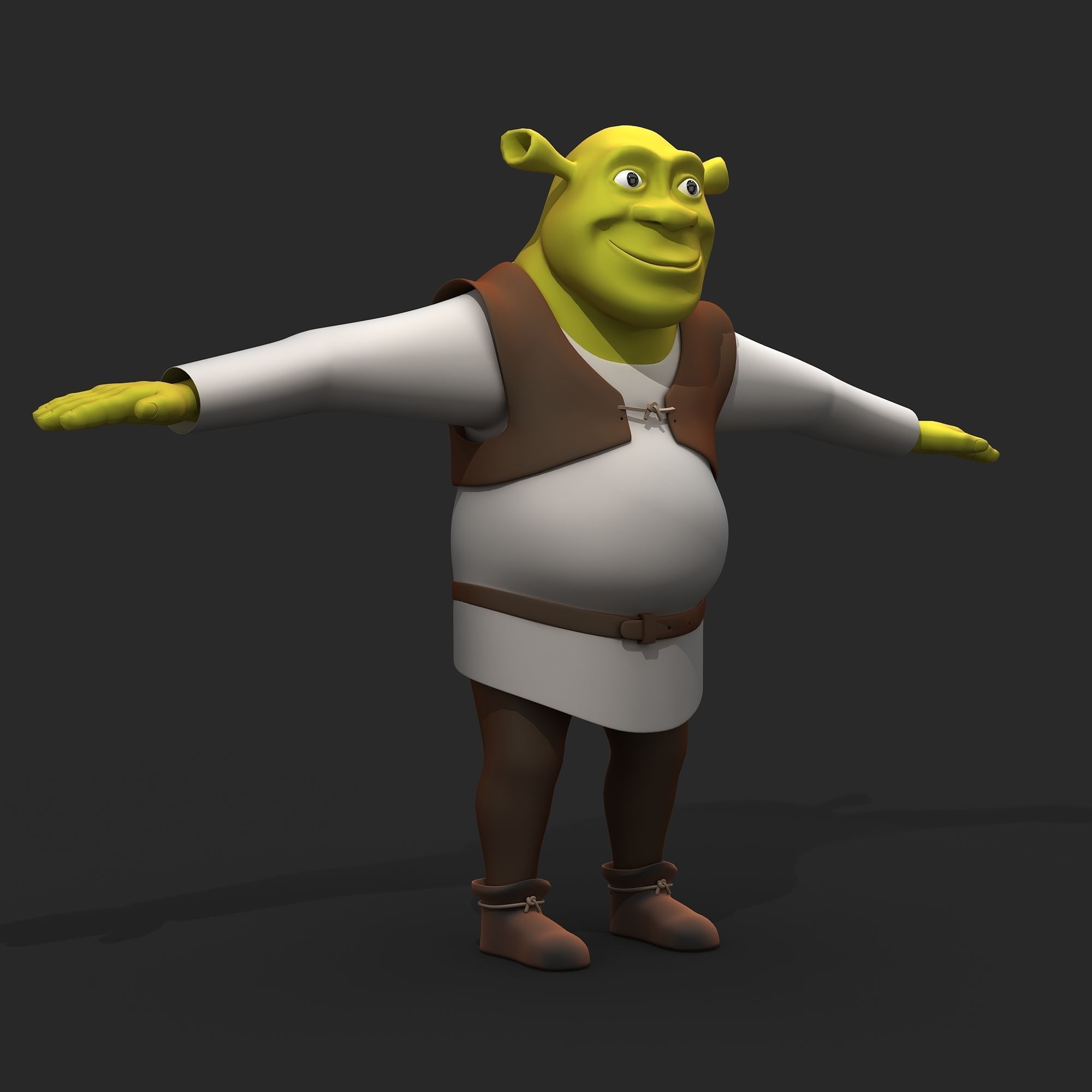 Shrek character 3D model_2