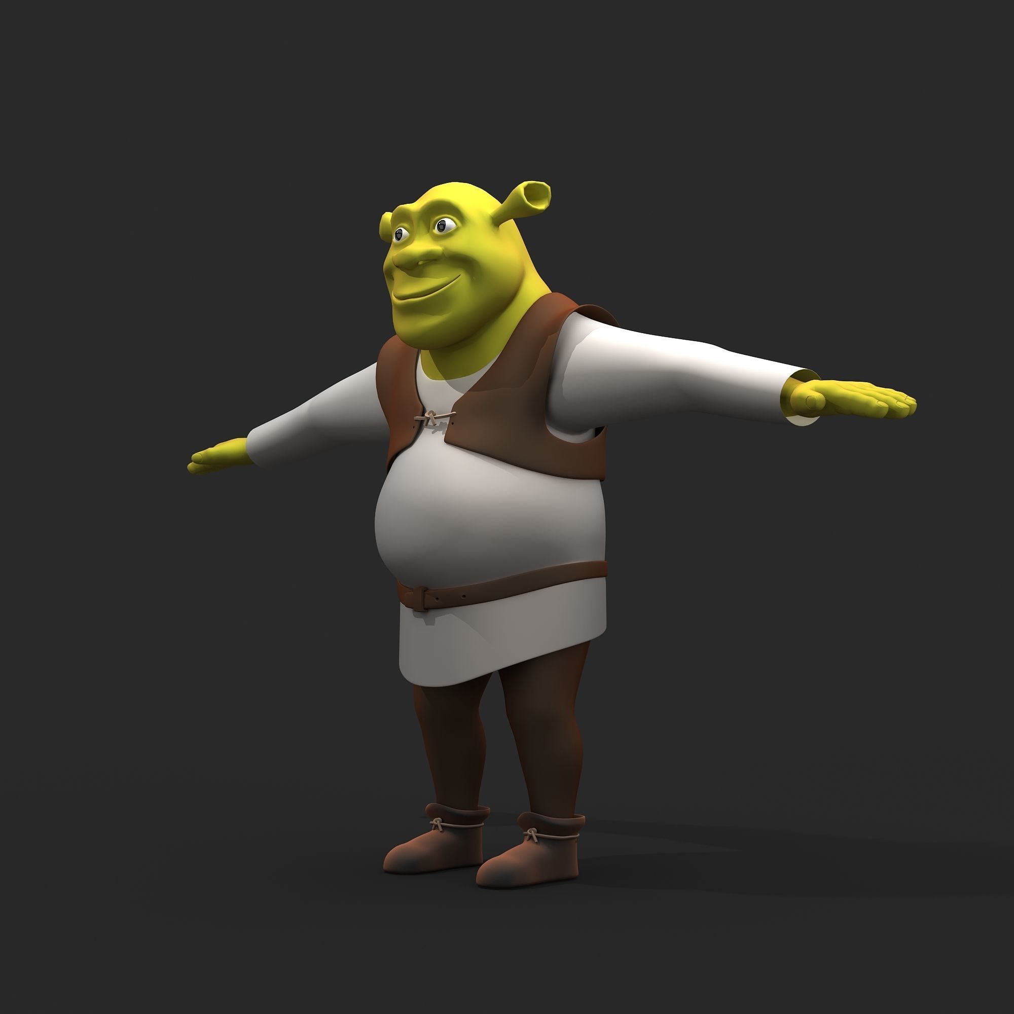 Shrek character 3D model_1