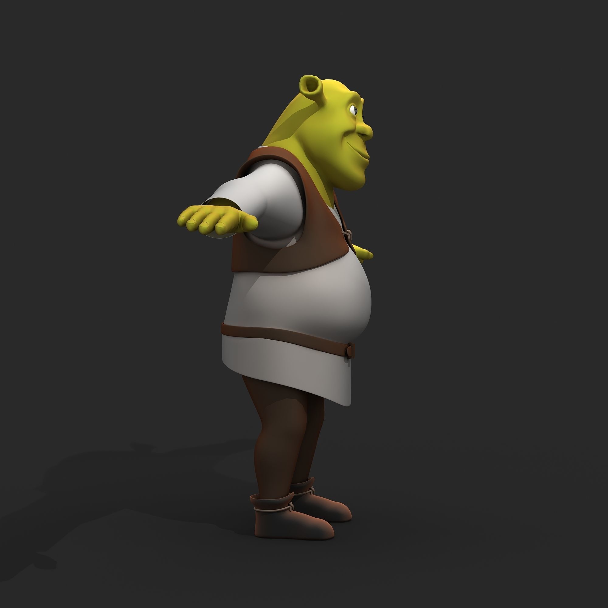 Shrek character 3D model_12