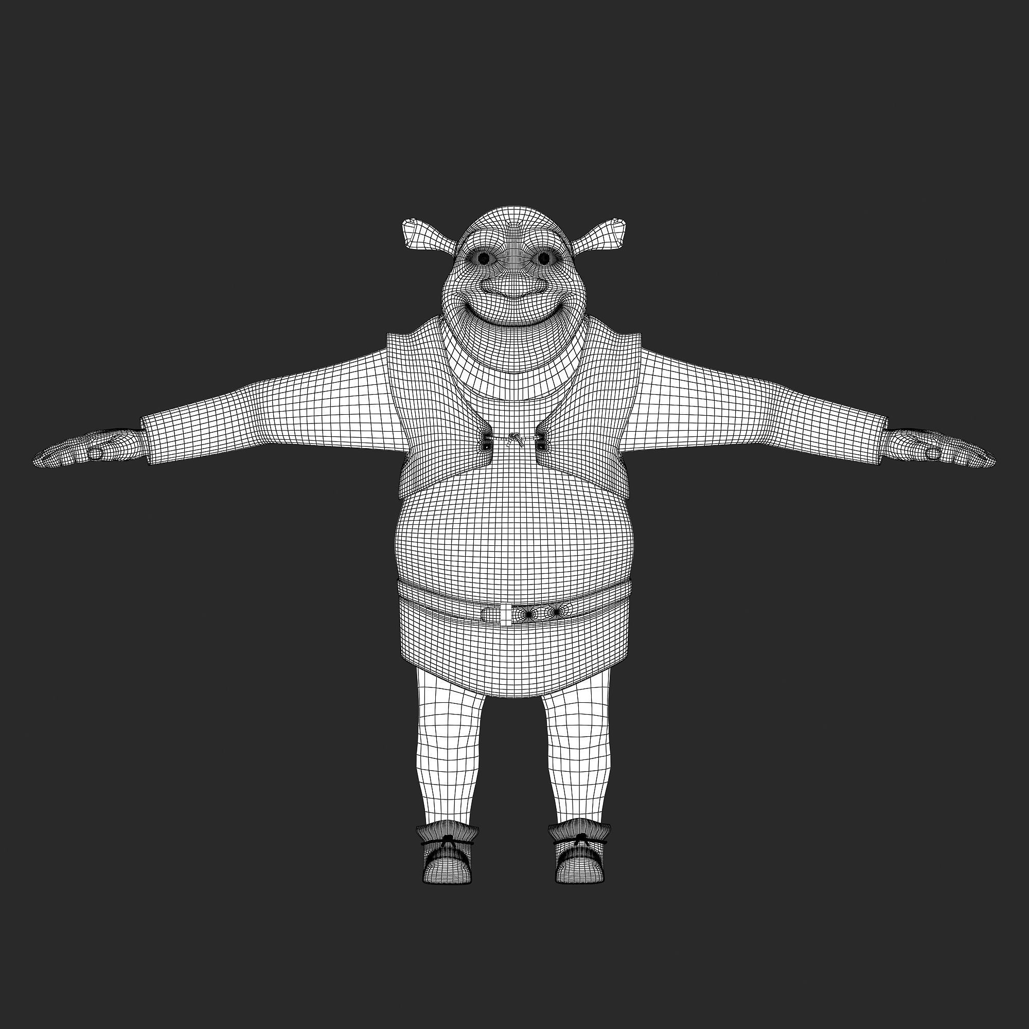 Shrek character 3D model_5