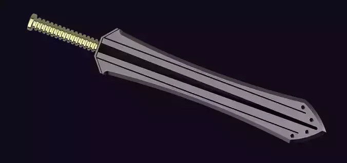 Black Panther - Killmonger vibranium sword 3D print model