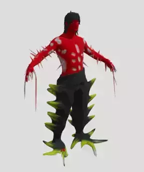 3d alien monster character model set Low-poly 3D model 3d alien monster character model set Low-poly 3D model