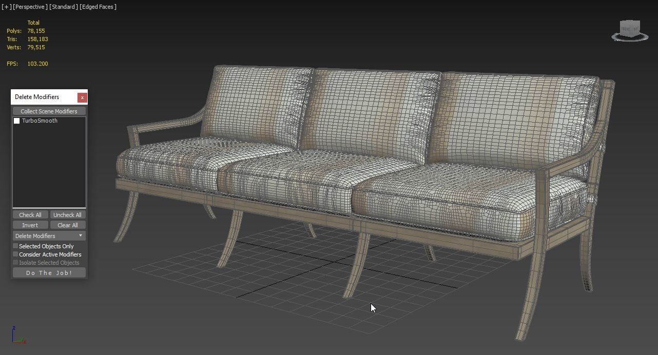 Tommy Bahama Misty Garden Sofa 3D model_2
