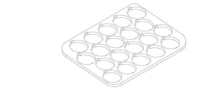 Paint can carrier for paint cans Vallejo 3D print model_4