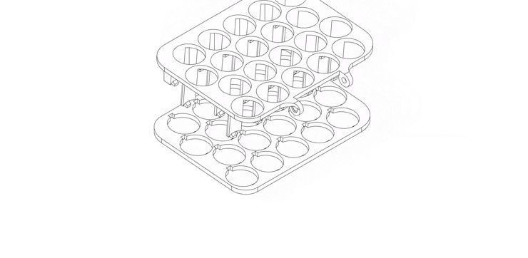 Paint can carrier for paint cans Vallejo 3D print model_5