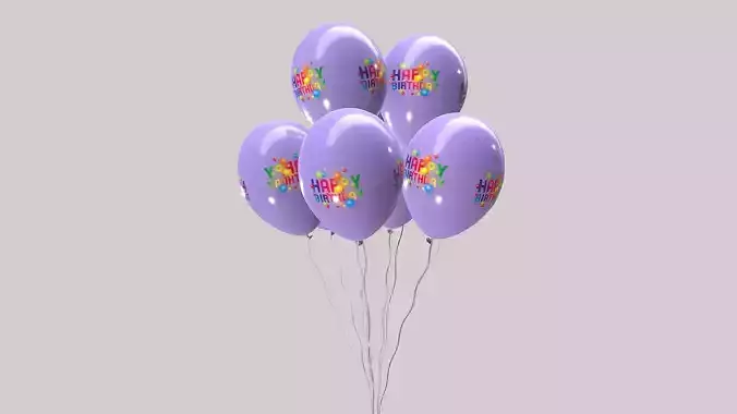 13 Comics Balloons  Low-poly 3D model