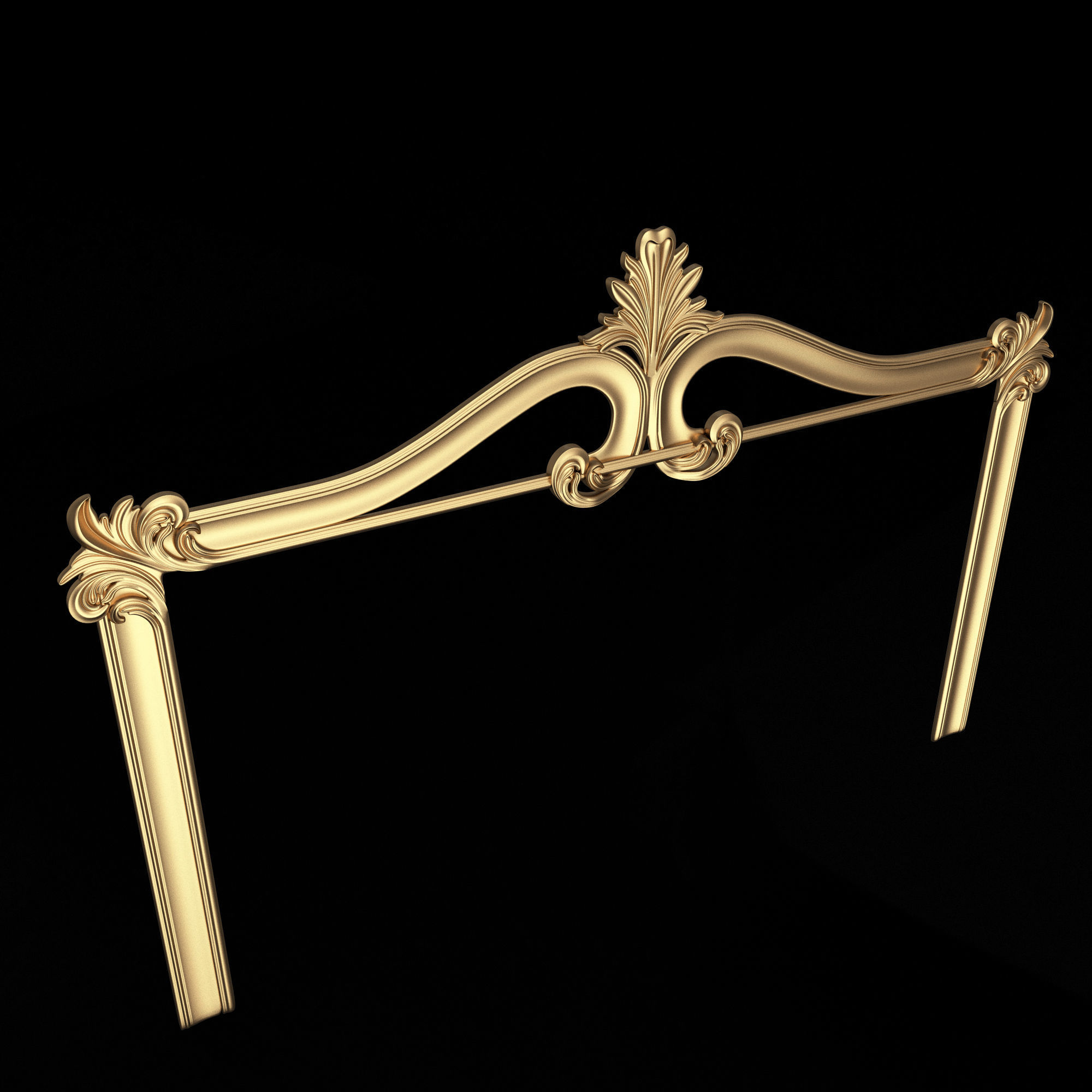 Carved Headboard Collection Low-poly 3D model_14