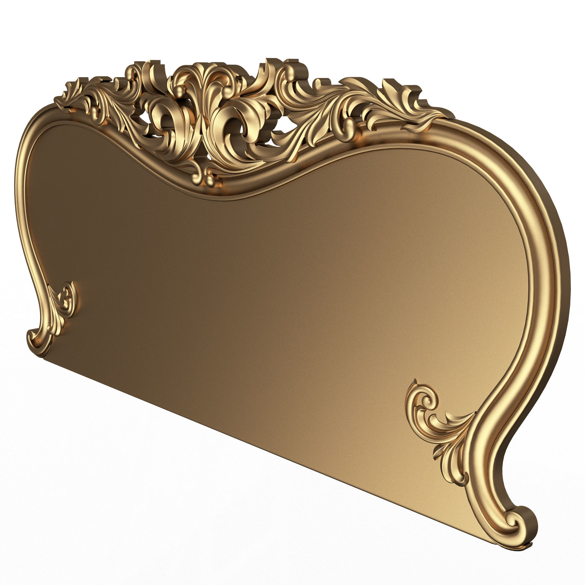 Carved Headboard Collection Low-poly 3D model_1
