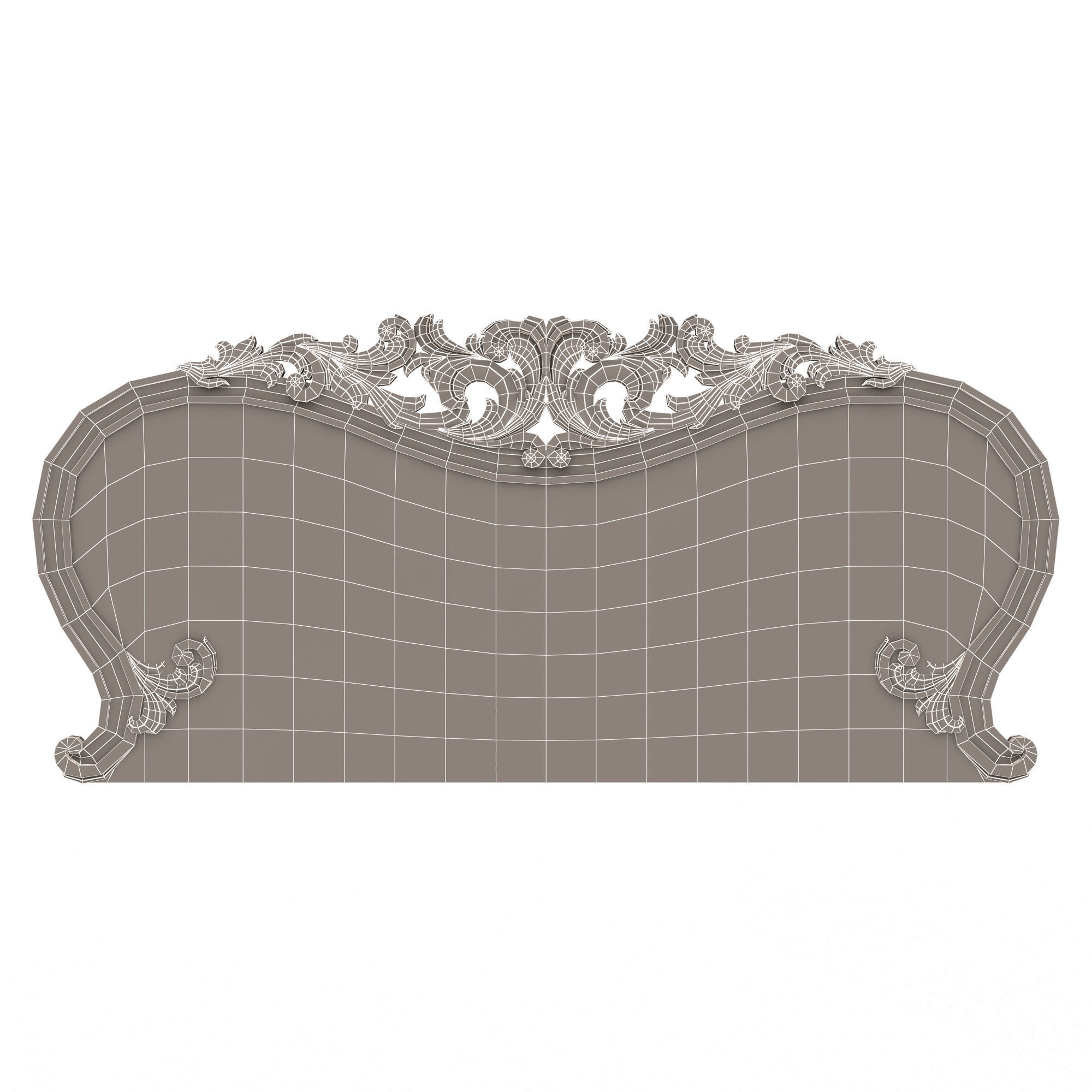 Carved Headboard Collection Low-poly 3D model_18