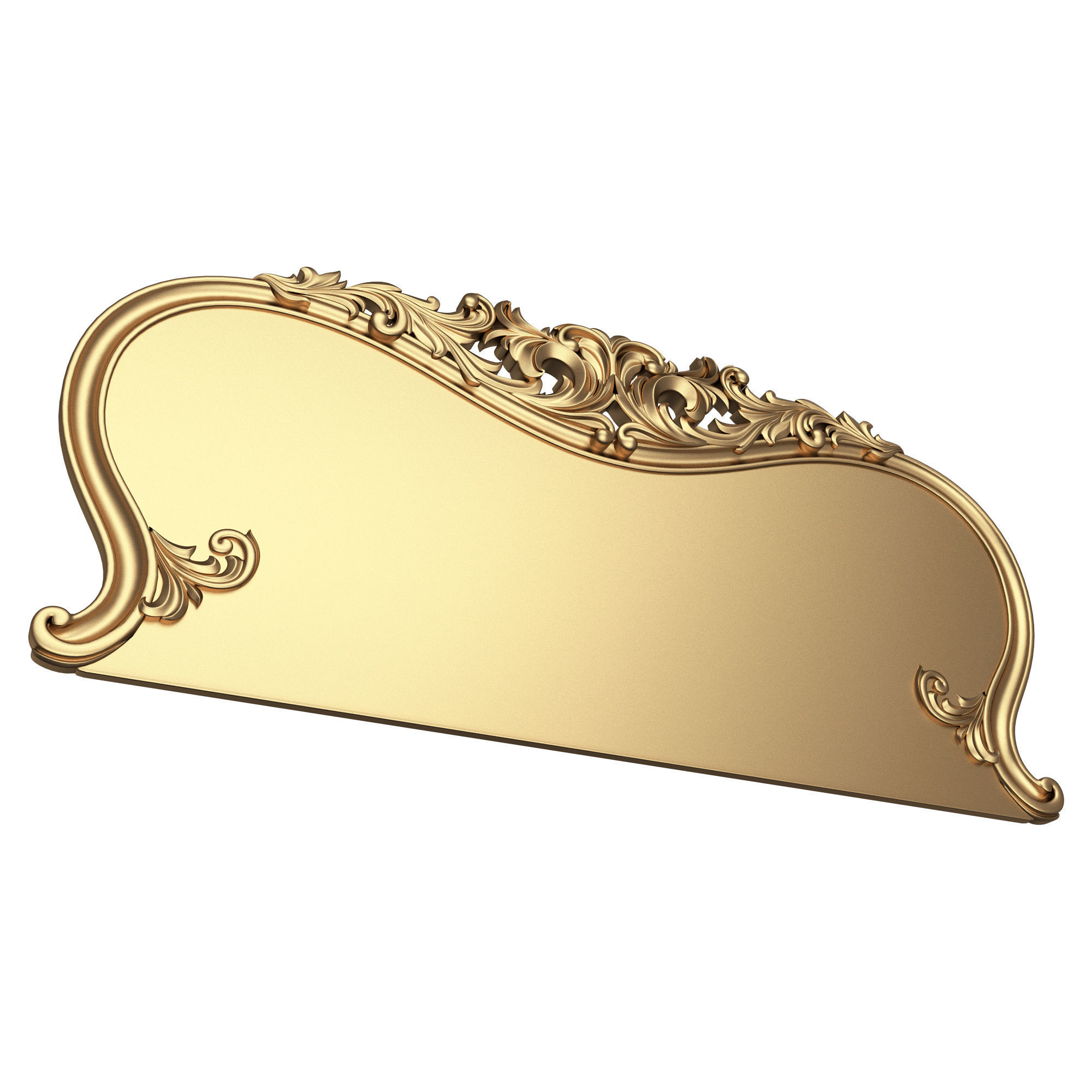 Carved Headboard Collection Low-poly 3D model_3