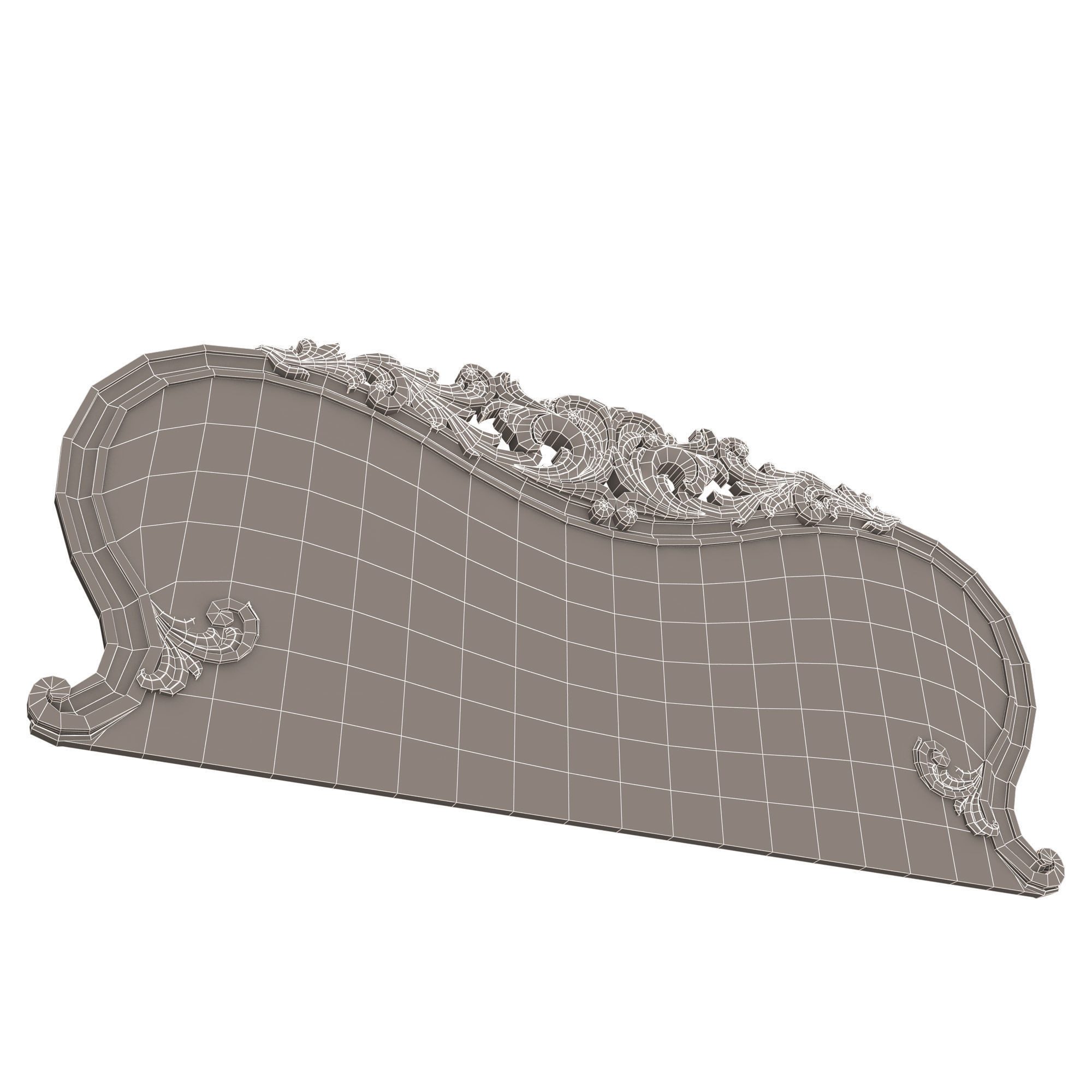Carved Headboard Collection Low-poly 3D model_19