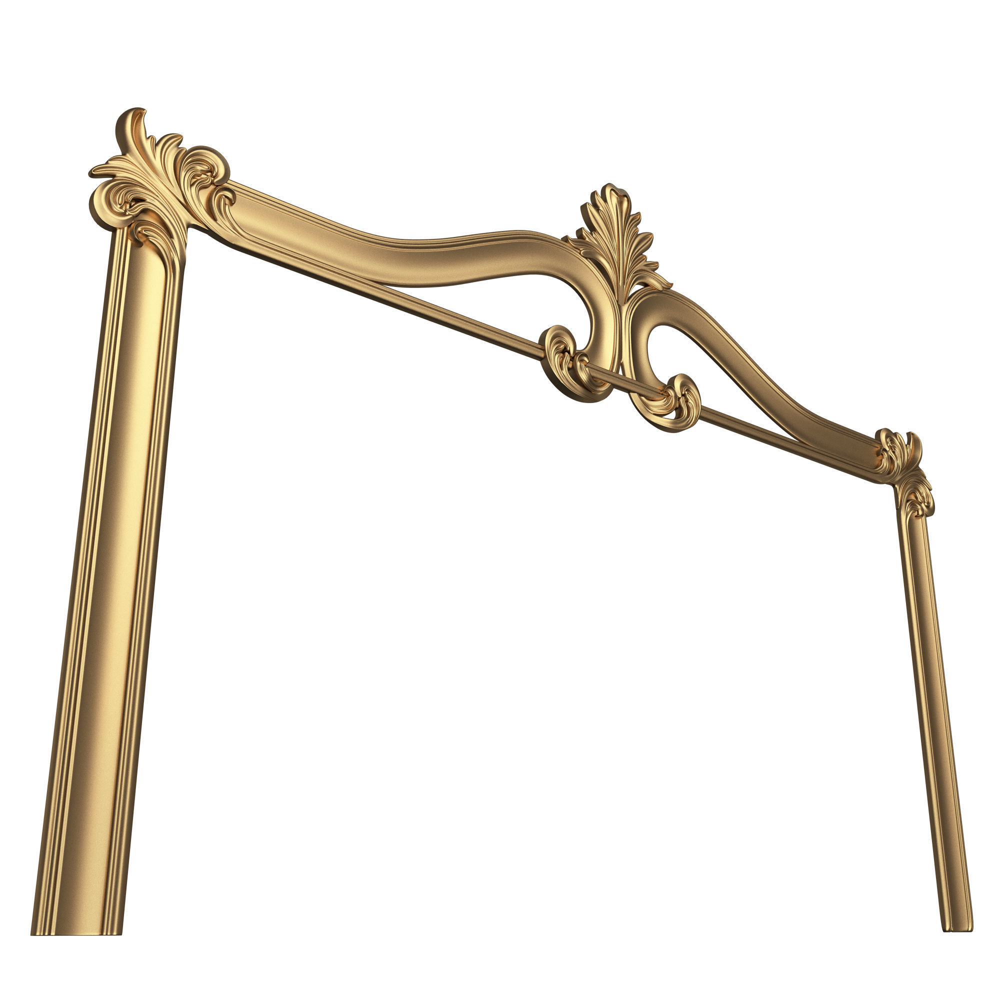 Carved Headboard Collection Low-poly 3D model_16