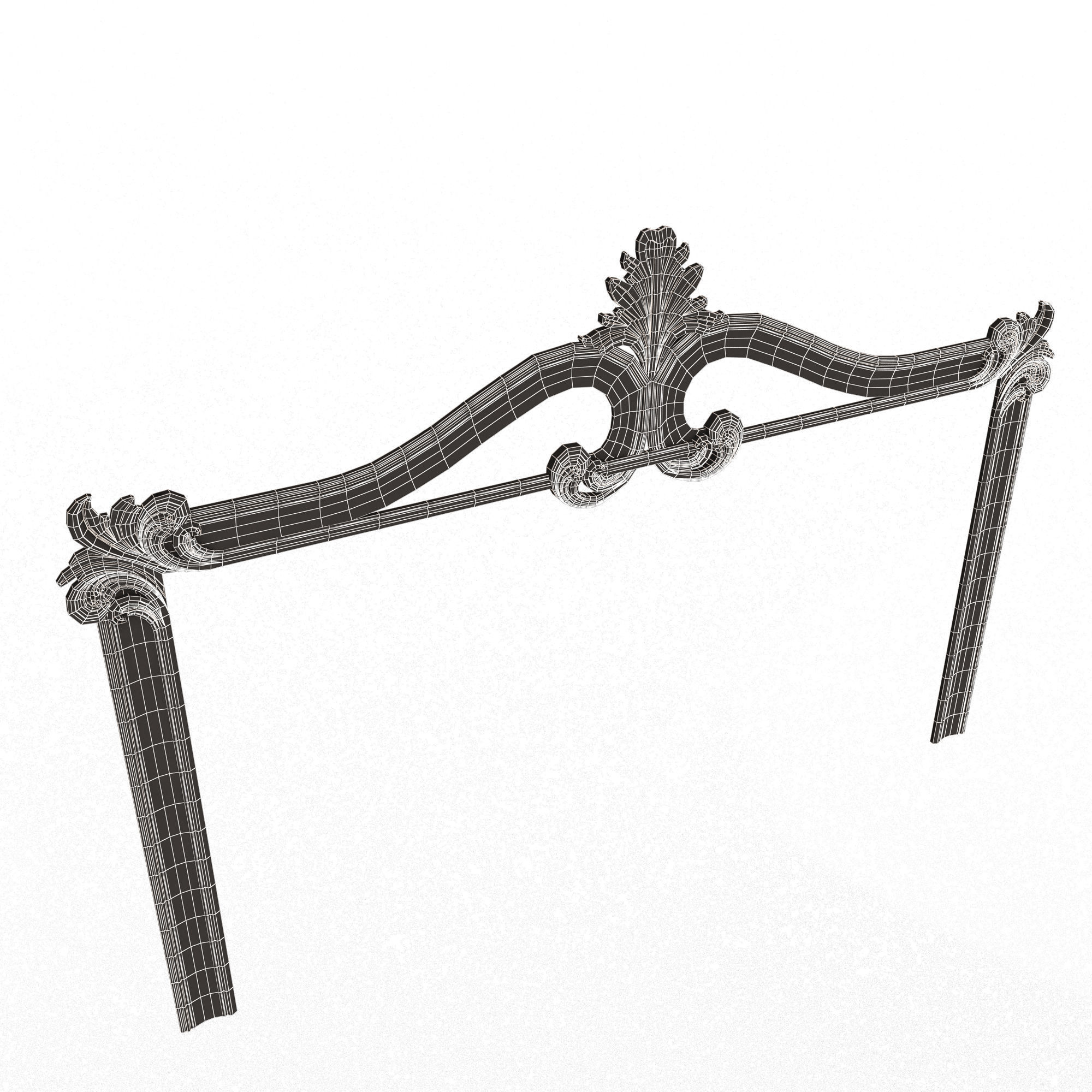 Carved Headboard Collection Low-poly 3D model_31