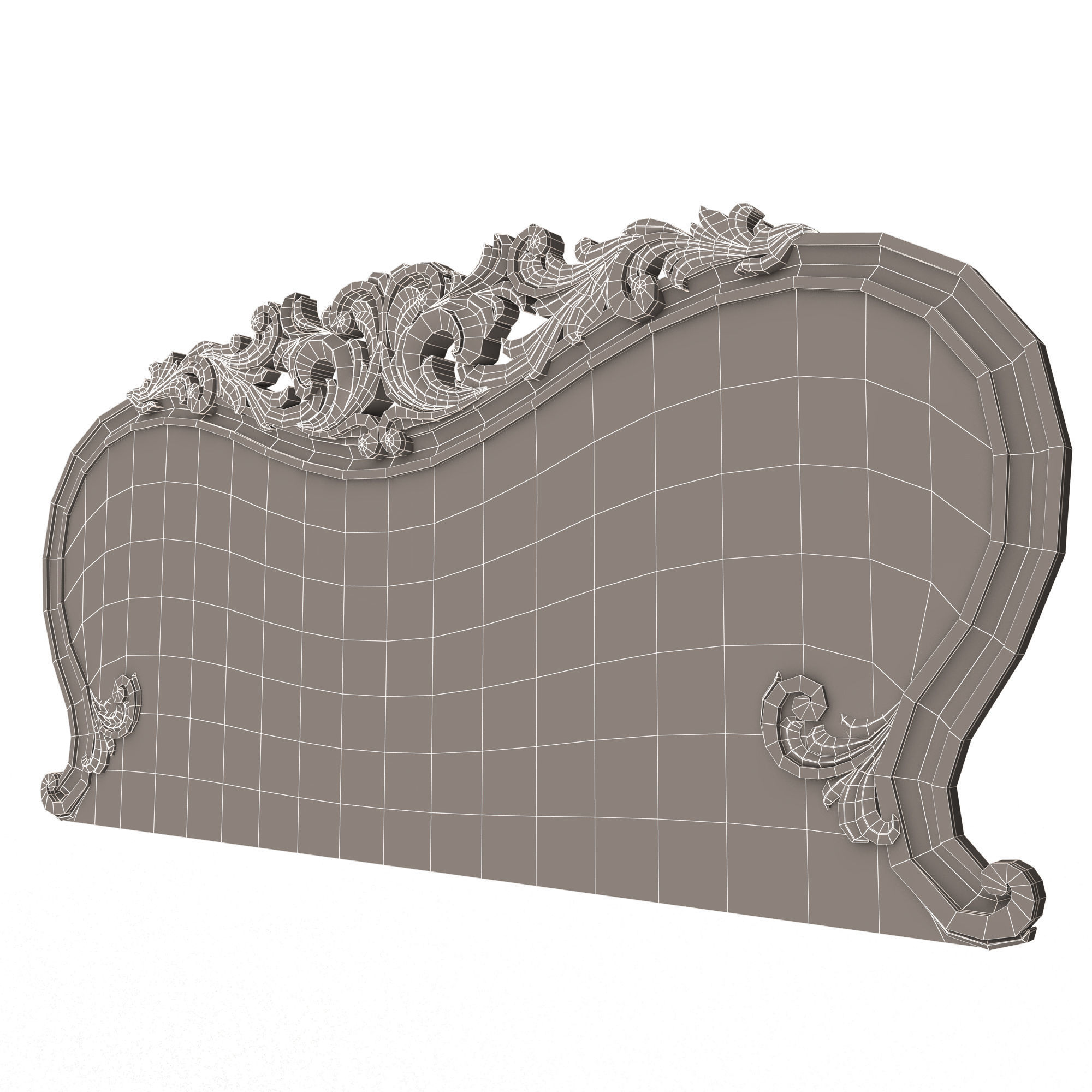 Carved Headboard Collection Low-poly 3D model_20