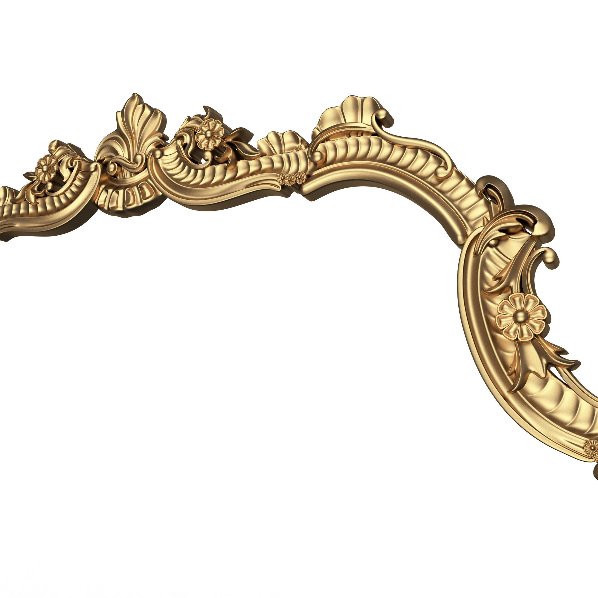 Carved Headboard Collection Low-poly 3D model_11