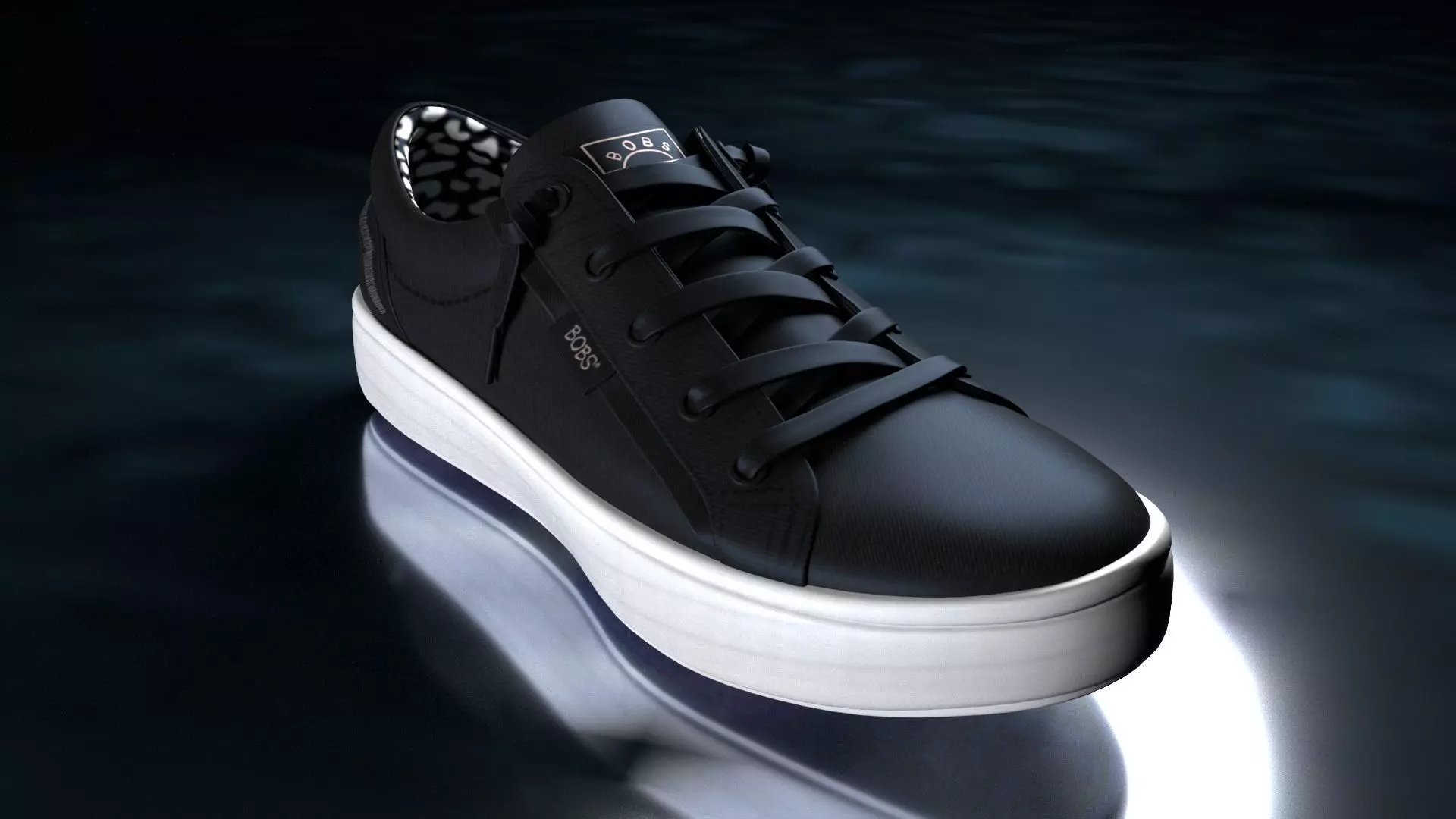 Black Sneaker 3d model with texture 3D model