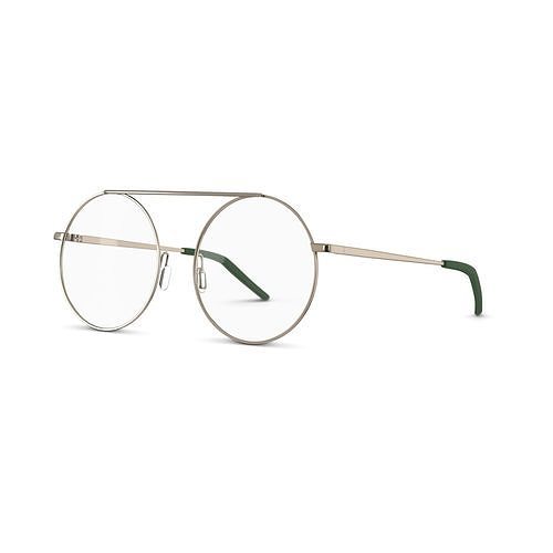 Eco - Antibes Green Silver Glasses Low-poly 3D model