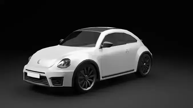 Volkswagen Beetle lowpoly